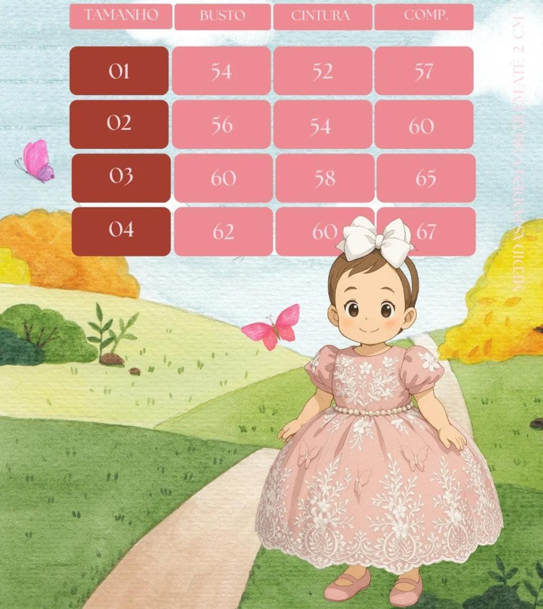 Vestido jardim encantado realeza 