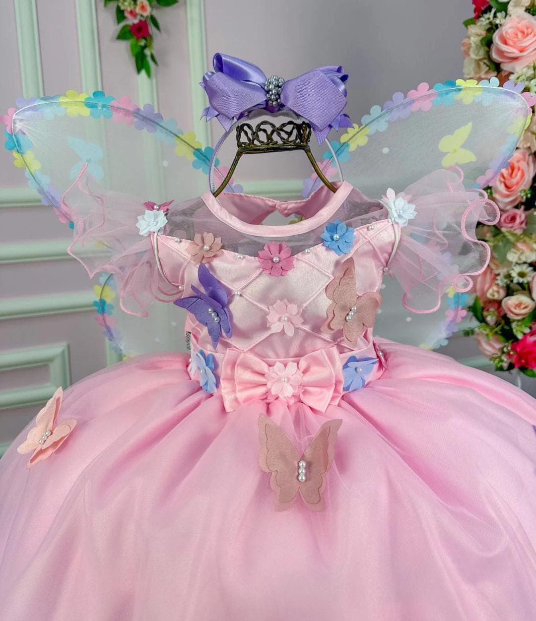 Vestido jardim encantado Borboletas 