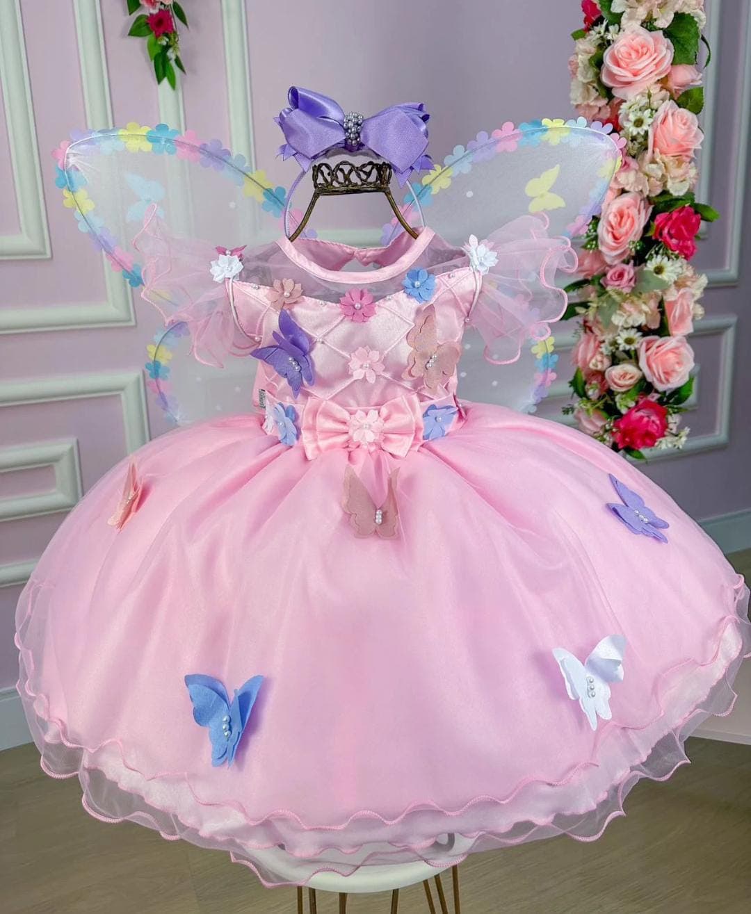 Vestido jardim encantado Borboletas 