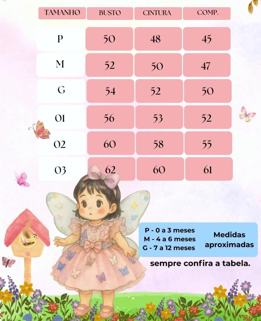 Vestido jardim encantado Borboletas 