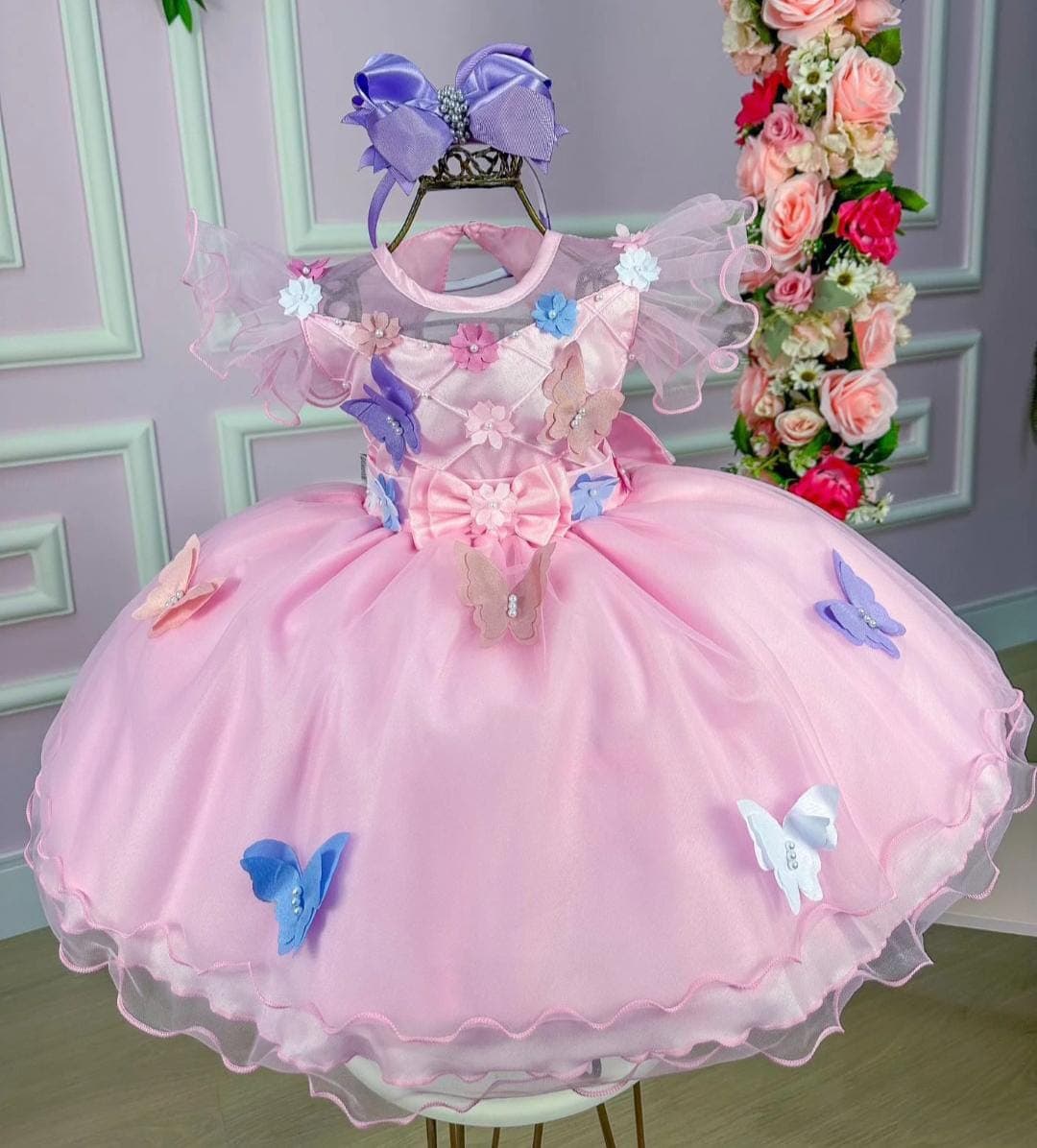 Vestido jardim encantado Borboletas 