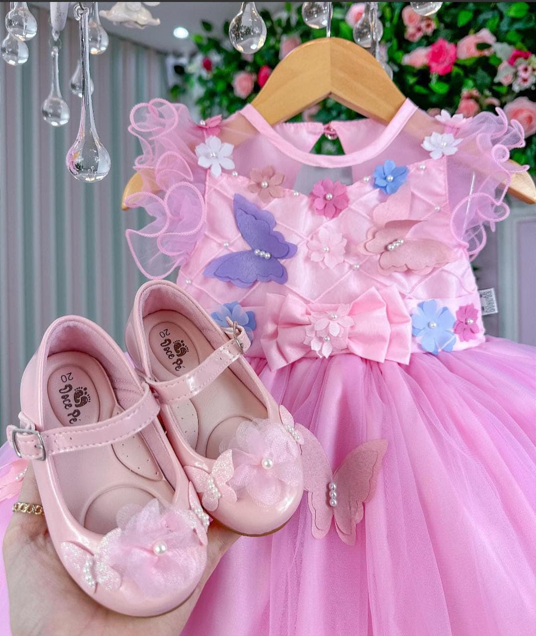 Vestido jardim encantado Borboletas 