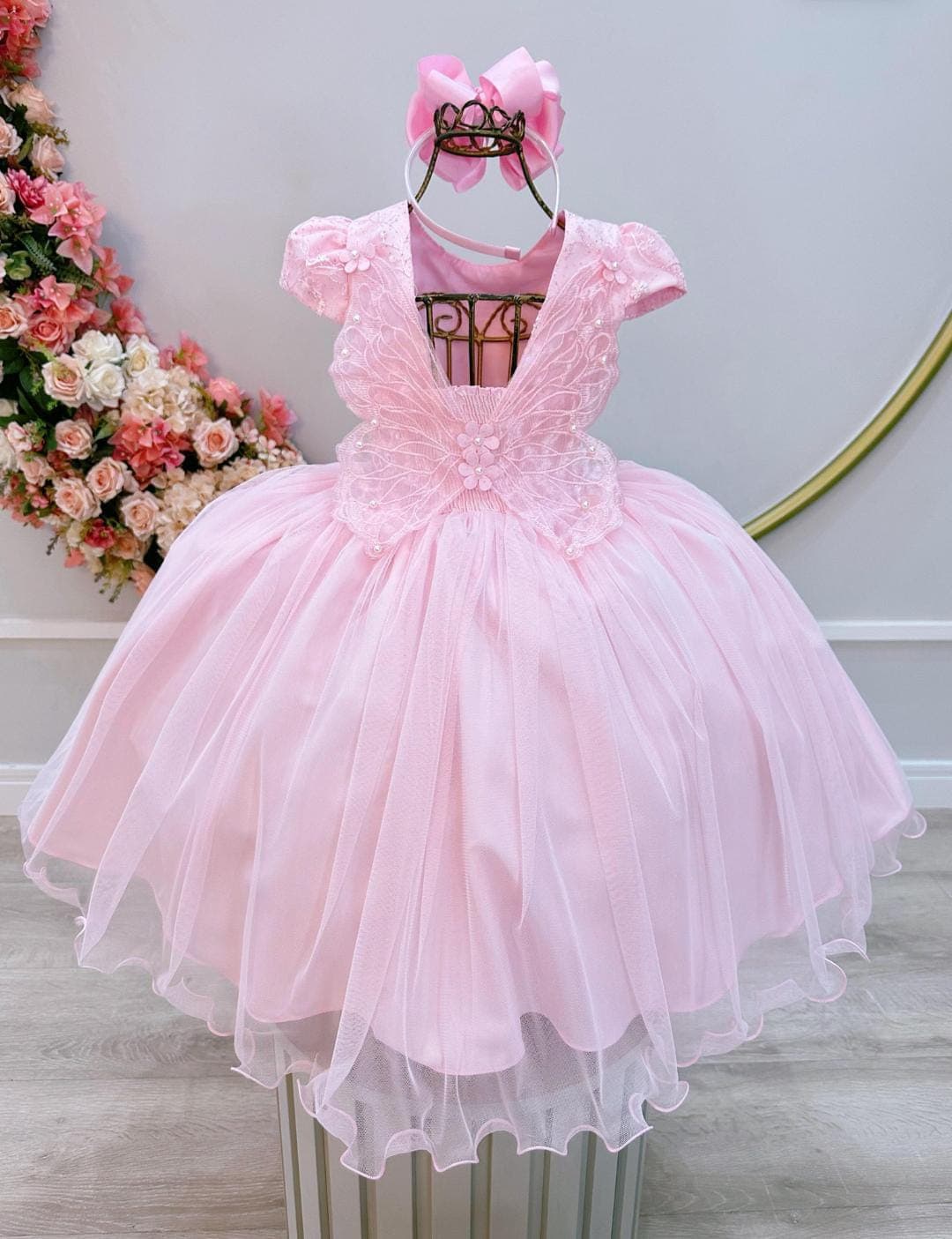 Vestido jardim encantado  borboleta 