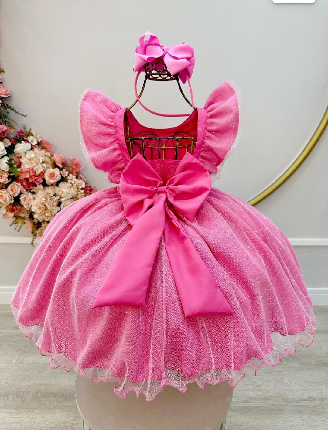 Vestido rosa chiclete Princesa