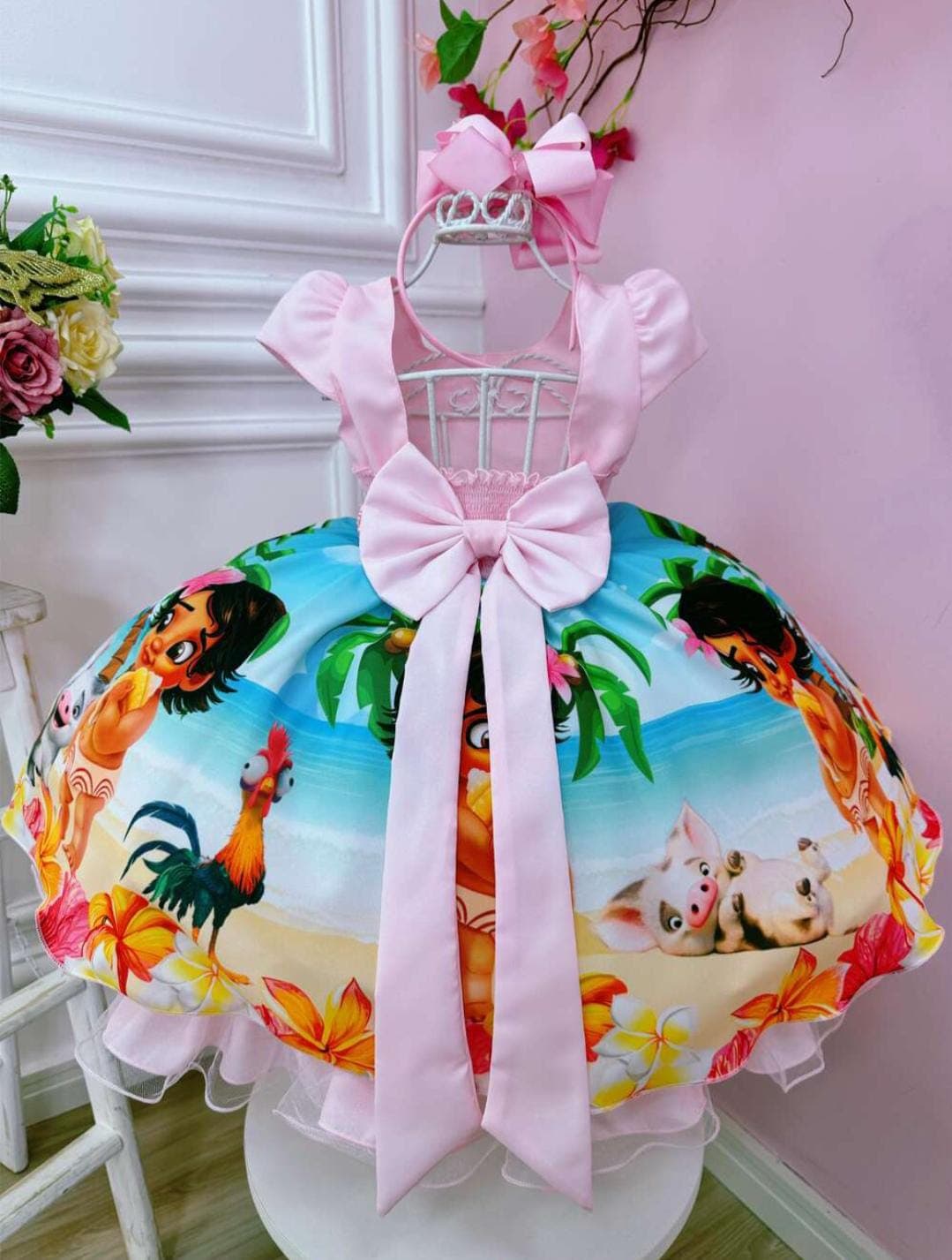 VESTIDO MOANA BABY ROSA 
