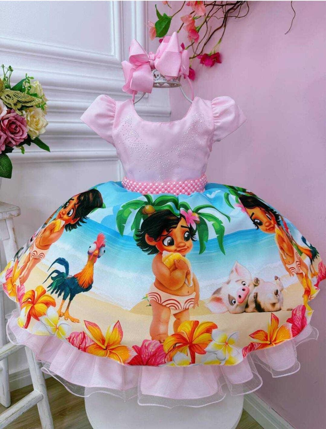 VESTIDO MOANA BABY ROSA 