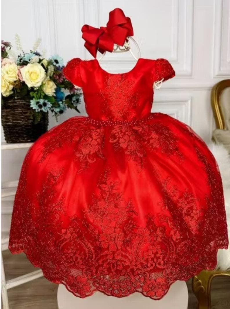 vestido vermelho realeza