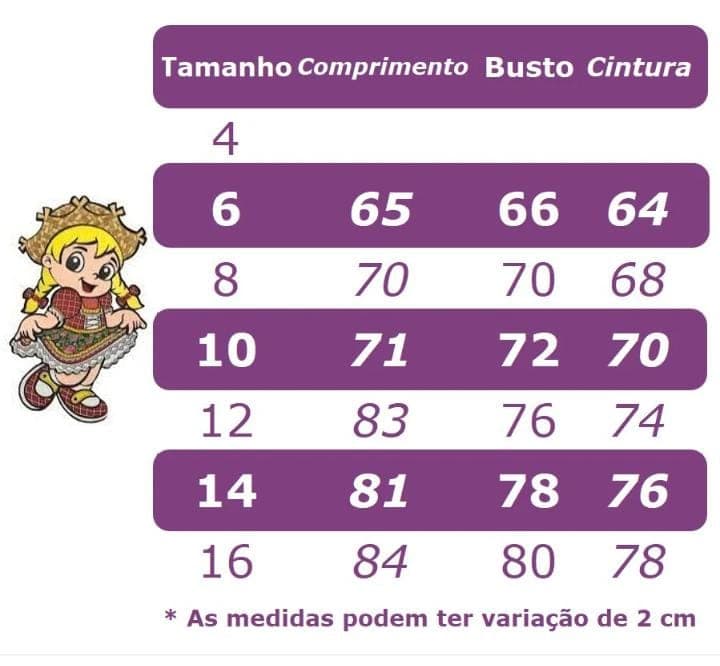 Vestido juvenil junino