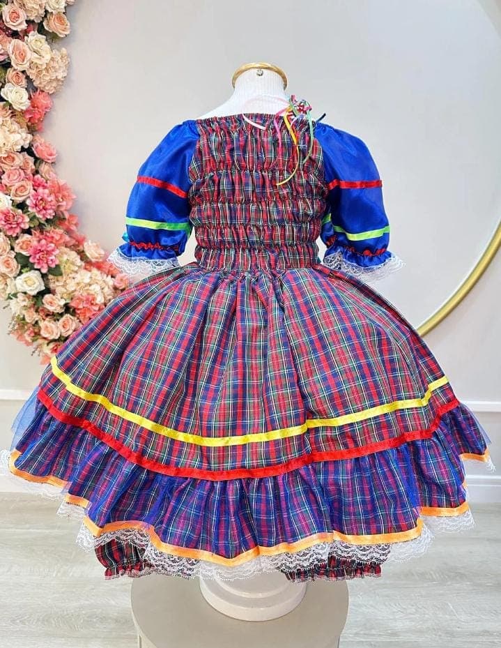 vestido junino inf color