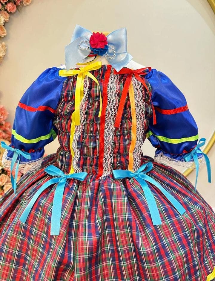 vestido junino inf color