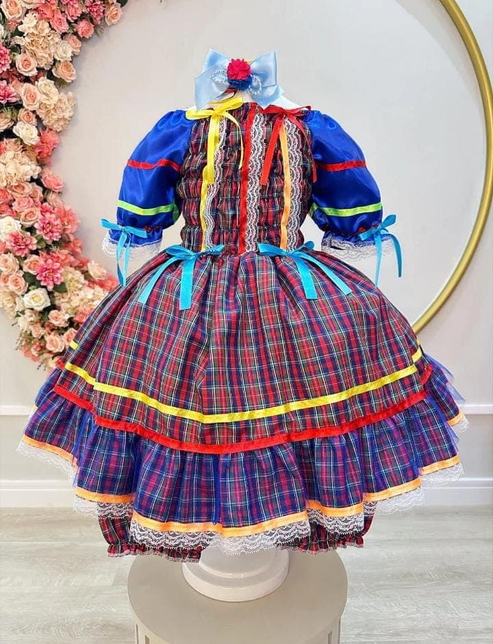 vestido junino inf color