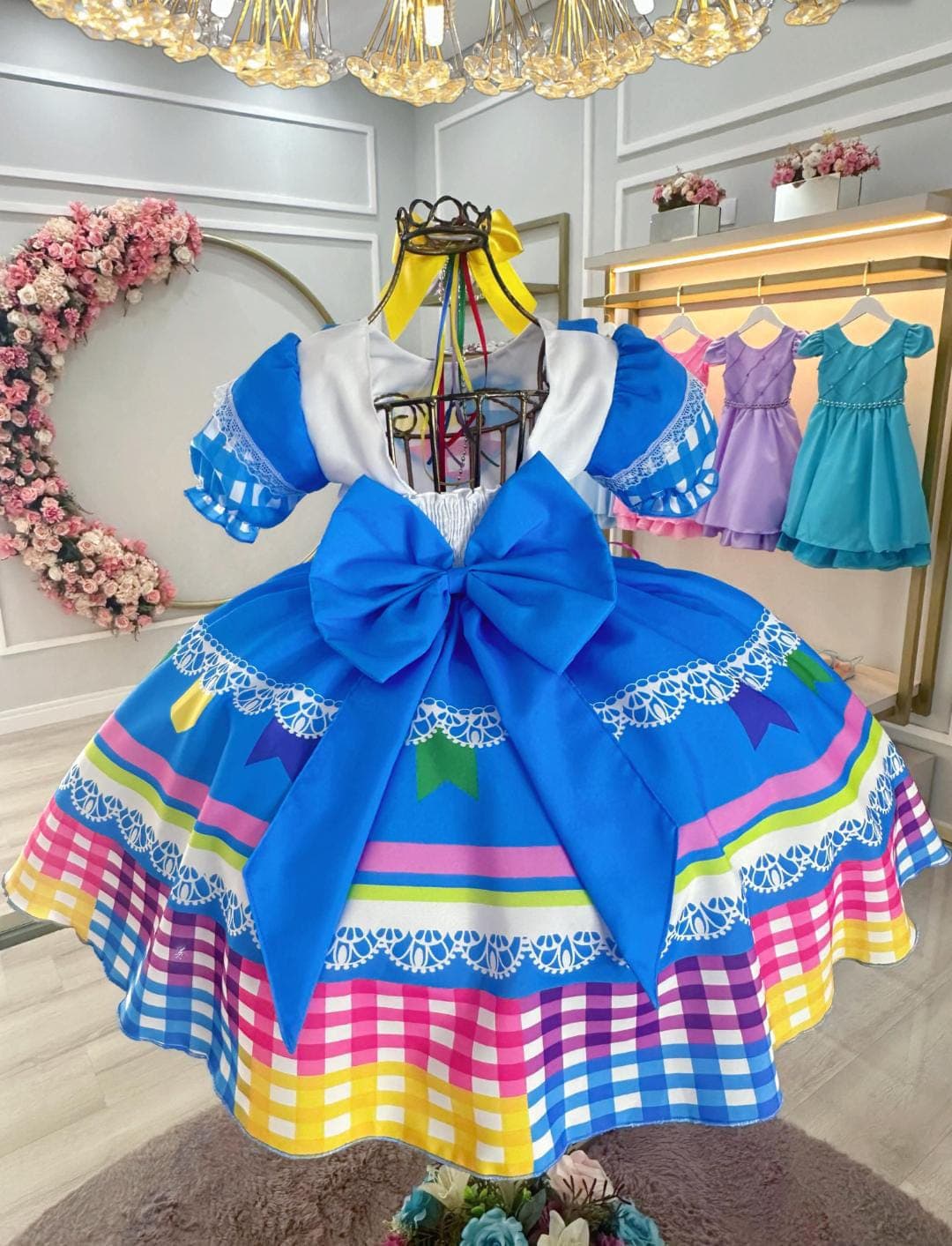Vestido salopete azul