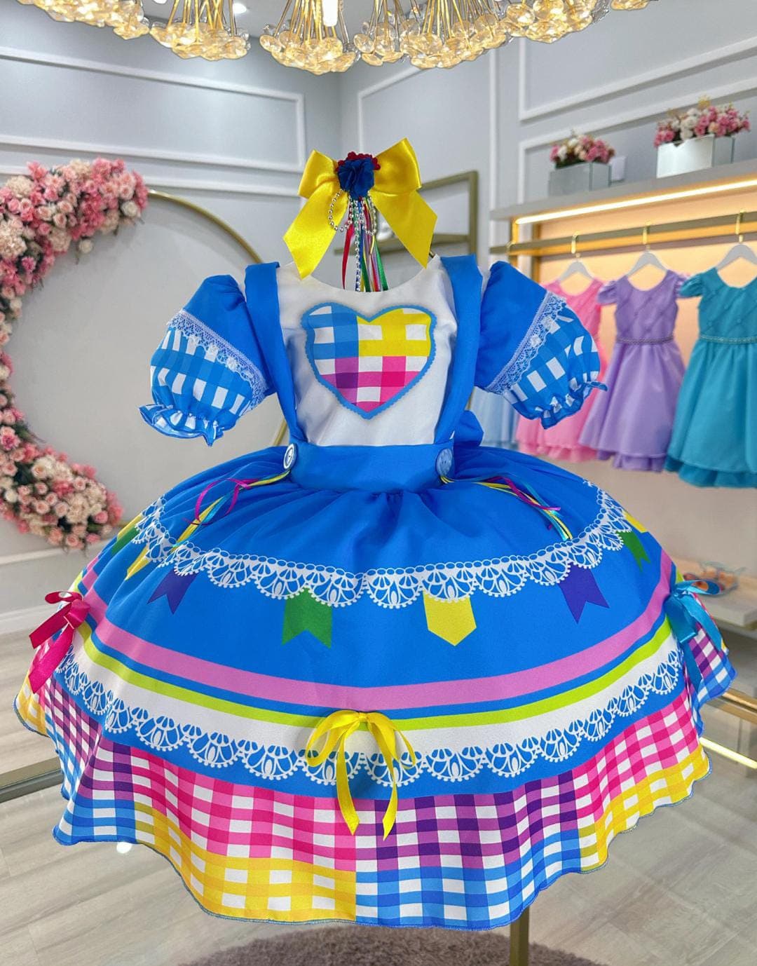 Vestido salopete azul