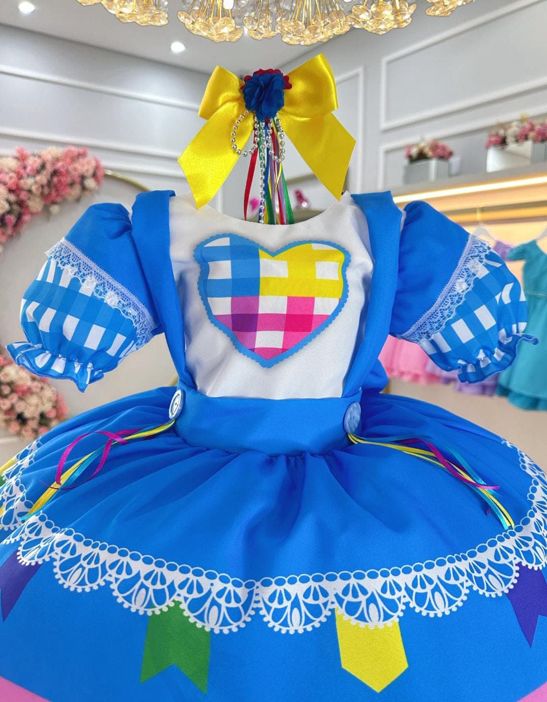 Vestido salopete azul