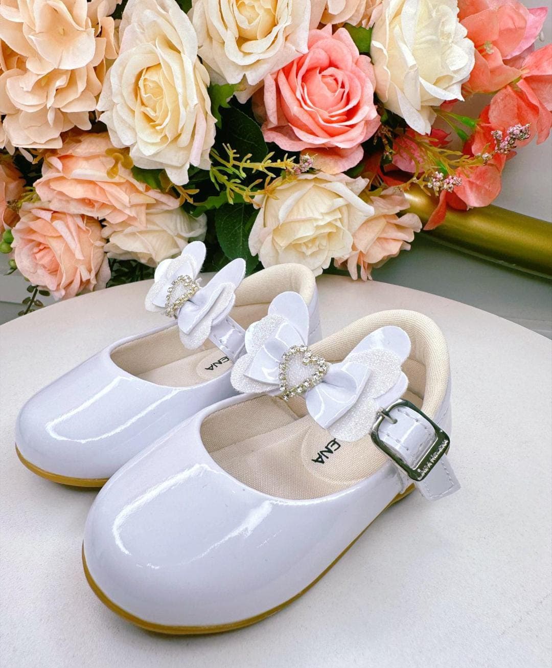 sapatilha branca top brilho