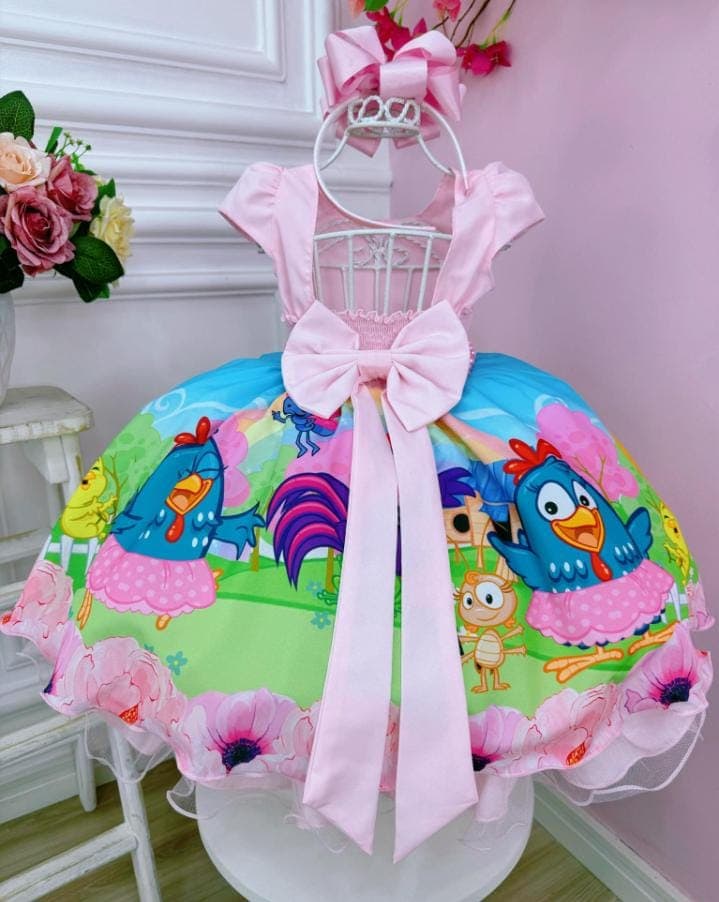 vestido GALINHA PINTADINHA