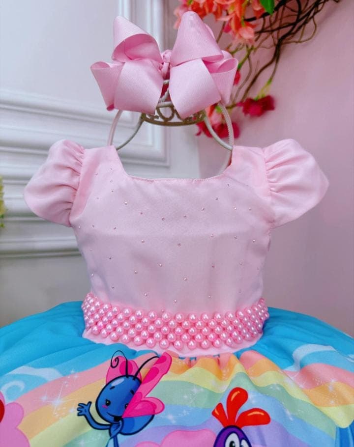 vestido GALINHA PINTADINHA