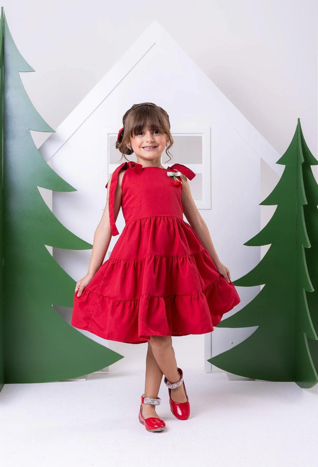 Vestido Blogueirinha Vermelho Cerejinha