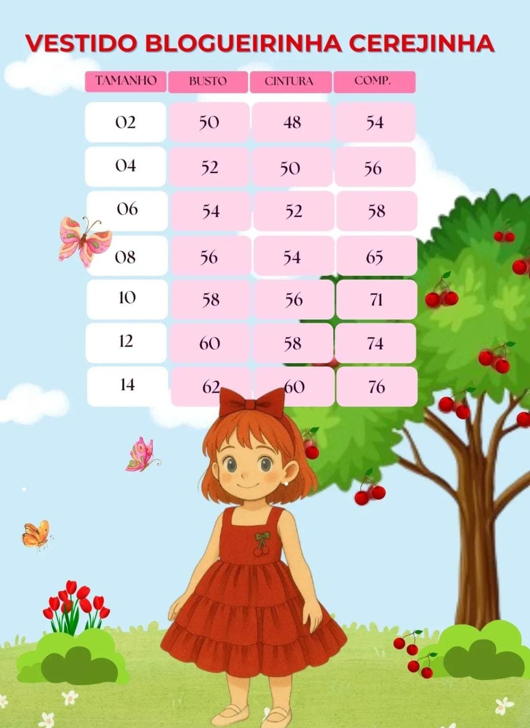Vestido Blogueirinha Vermelho Cerejinha