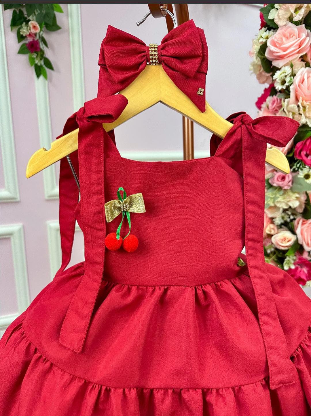 Vestido Blogueirinha Vermelho Cerejinha